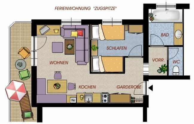 Apartmenthaus Brigitte Leutasch Exteriör bild